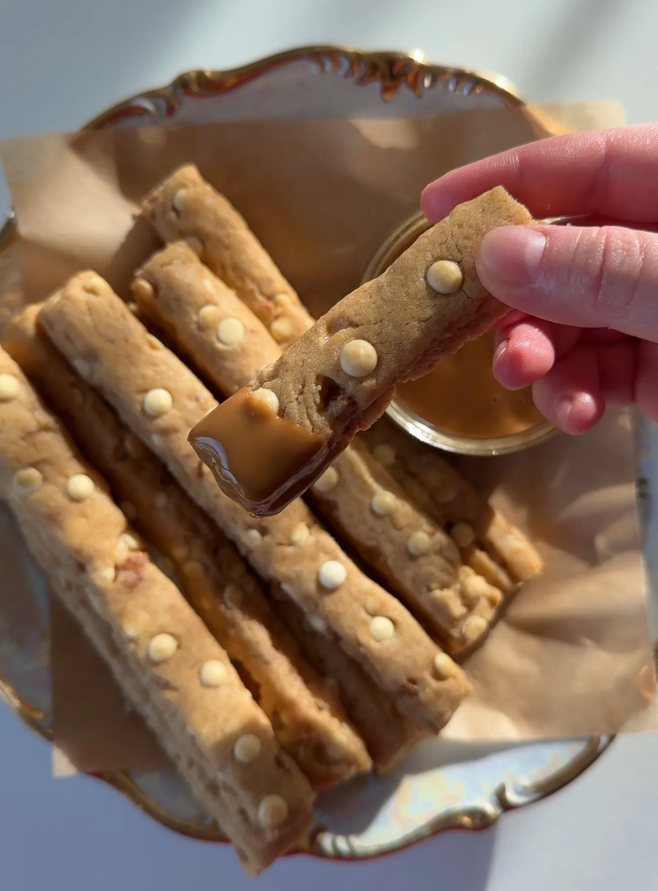 White Chocolate Chip Biscoff Cookie Fries