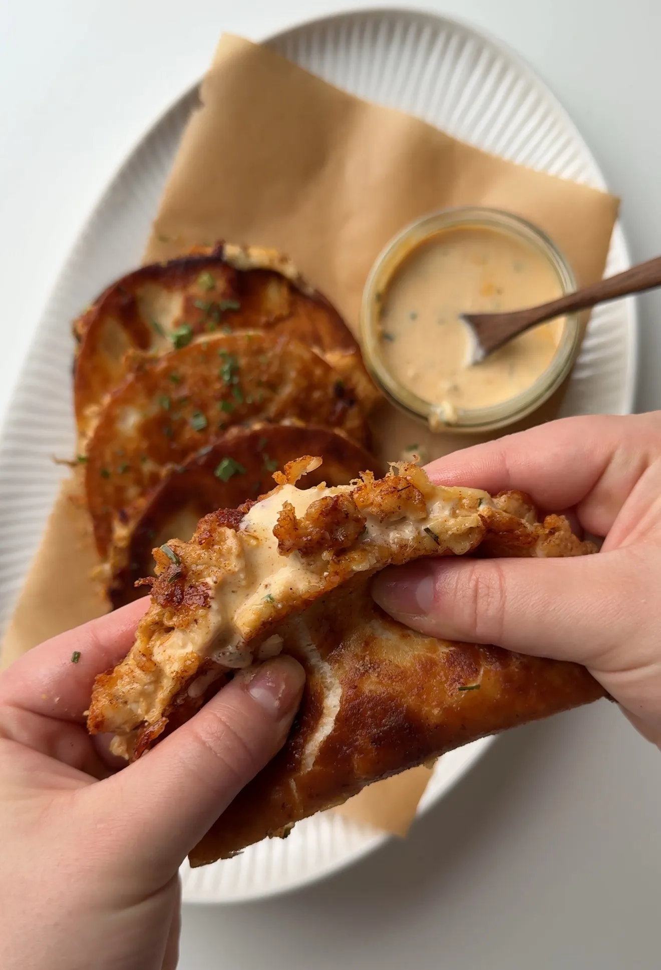 Chicken Alfredo Tacos