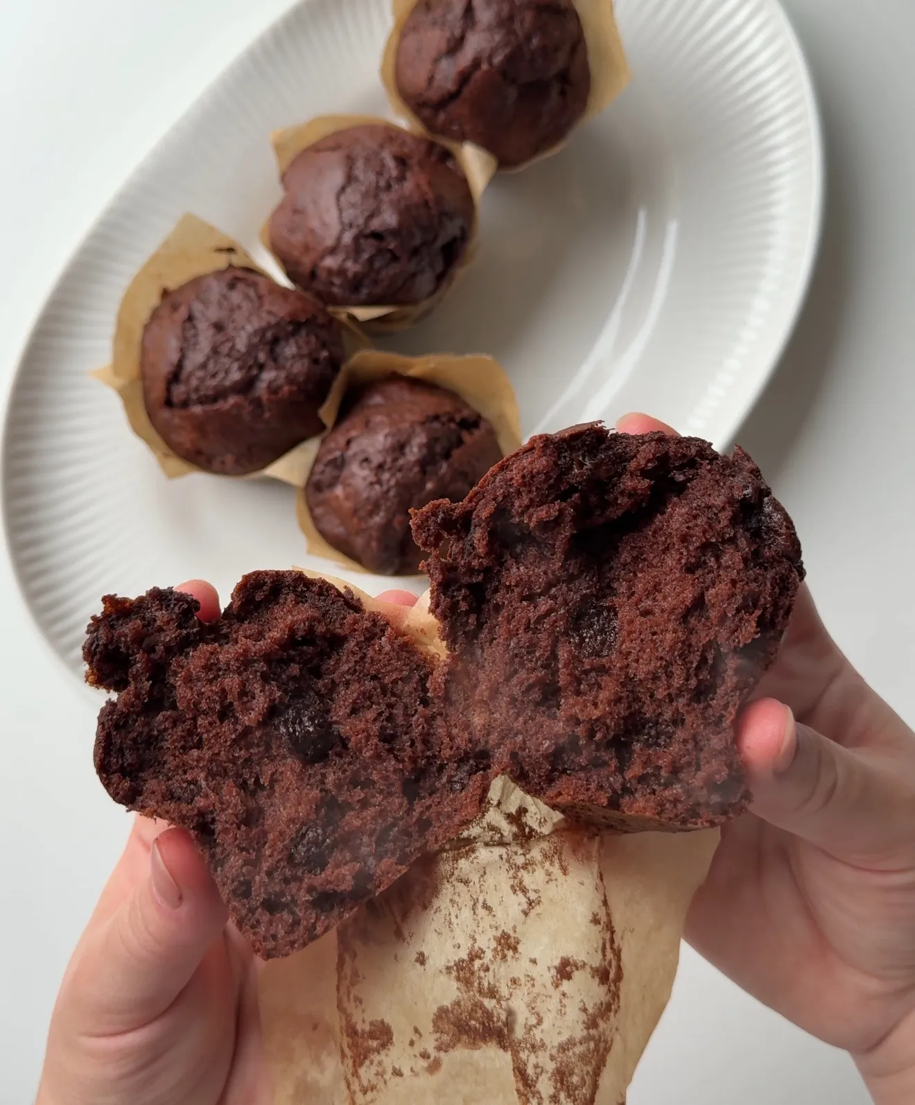 Double Chocolate Banana Bread Muffins