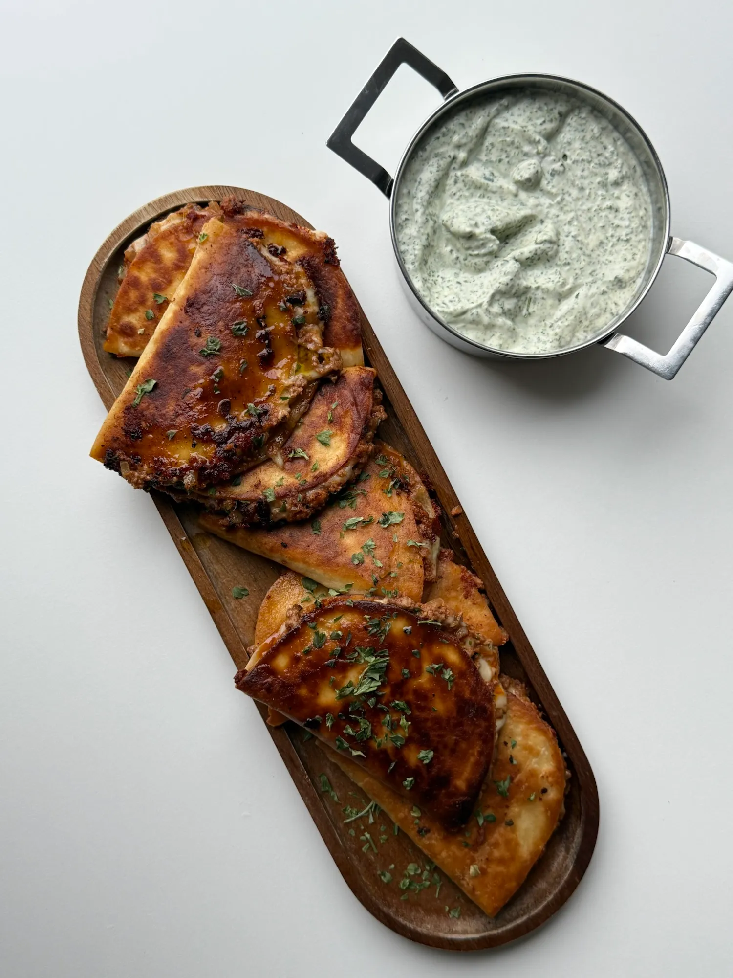 Crispy Beef Tacos with Cilantro Lime Sauce