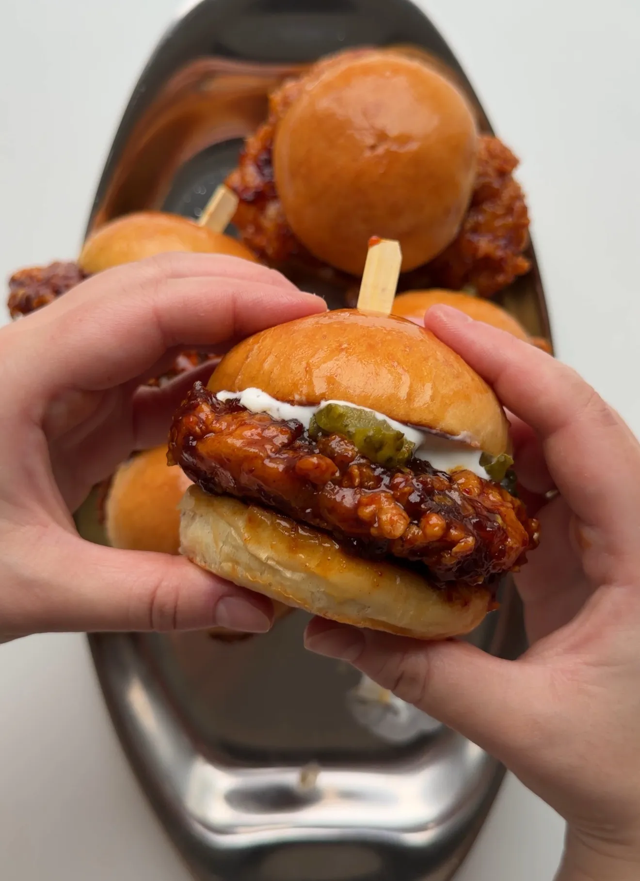 Honey Chipotle Chicken Sliders