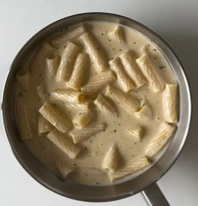 Lemon Garlic Parmesan Pasta with Crispy Chicken