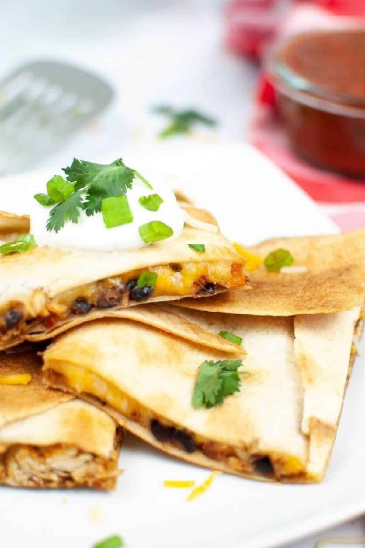 Shredded Chicken Quesadilla