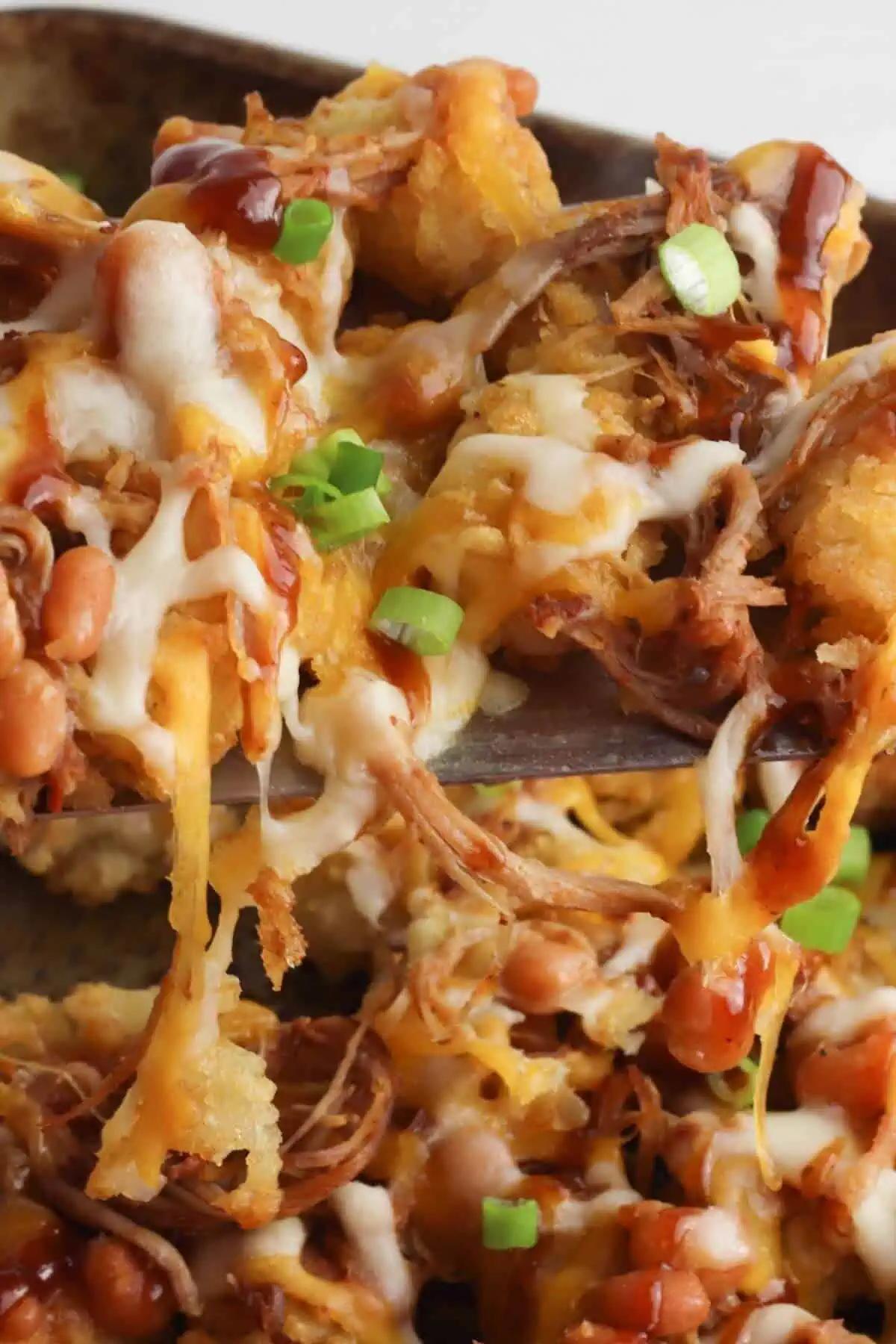 Pulled Pork Totchos Recipe(Loaded Tater Tots)