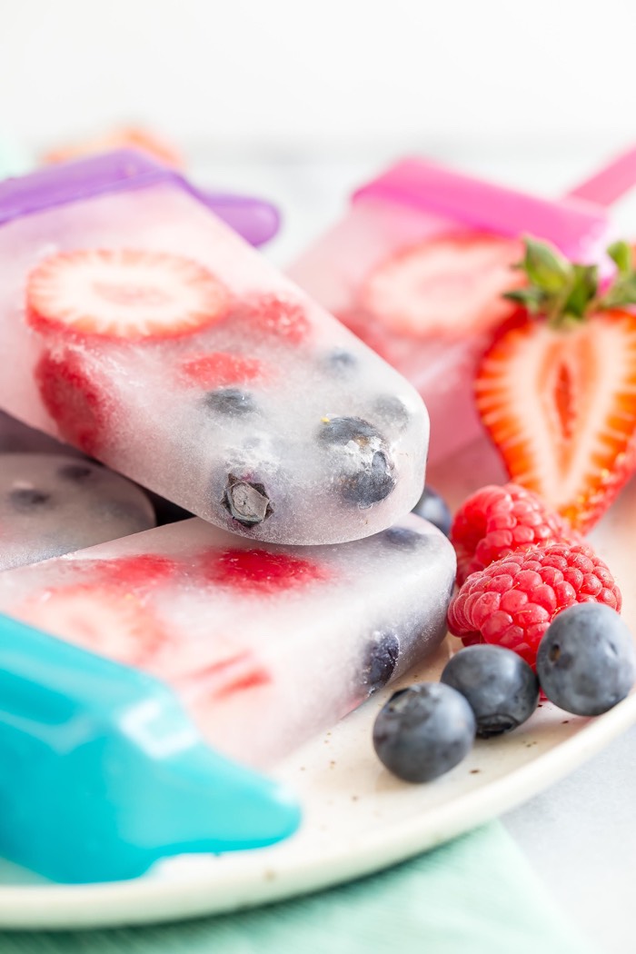Coconut Fruit Popsicles