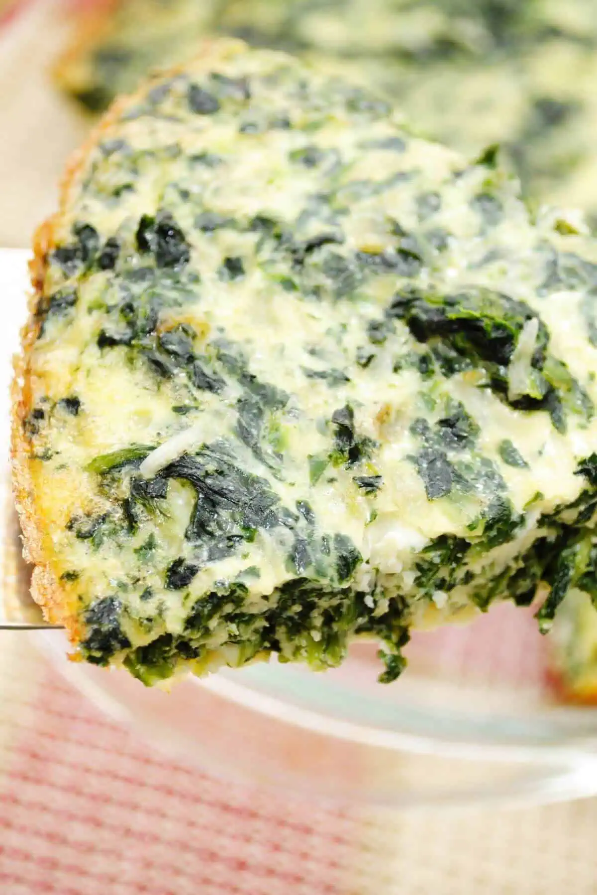Crustless Spinach Bacon Quiche
