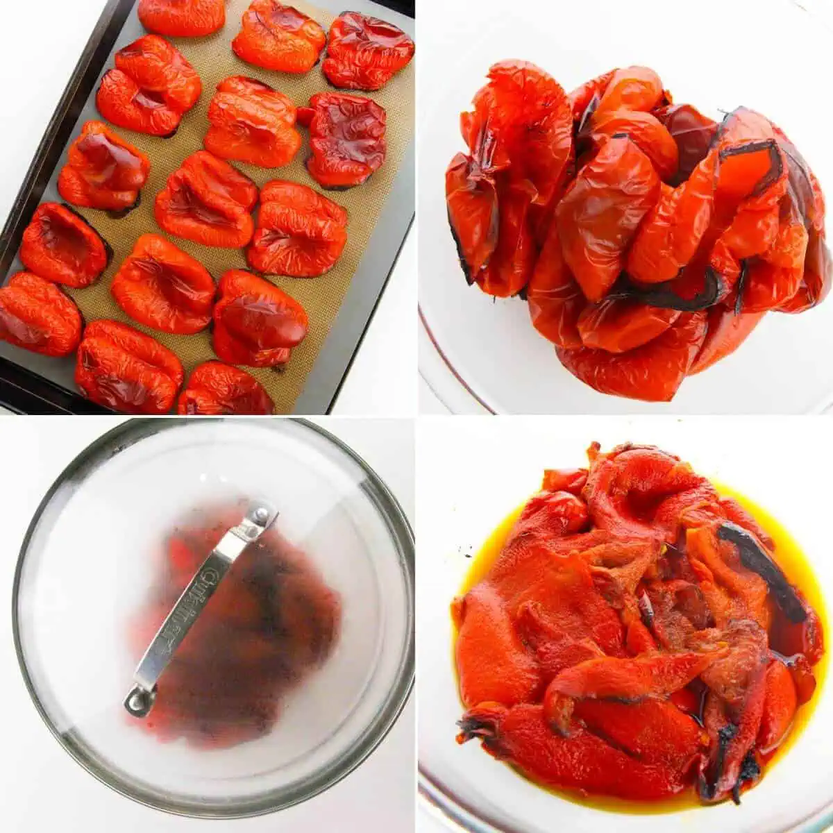 Homemade Roasted Red Bell Peppers