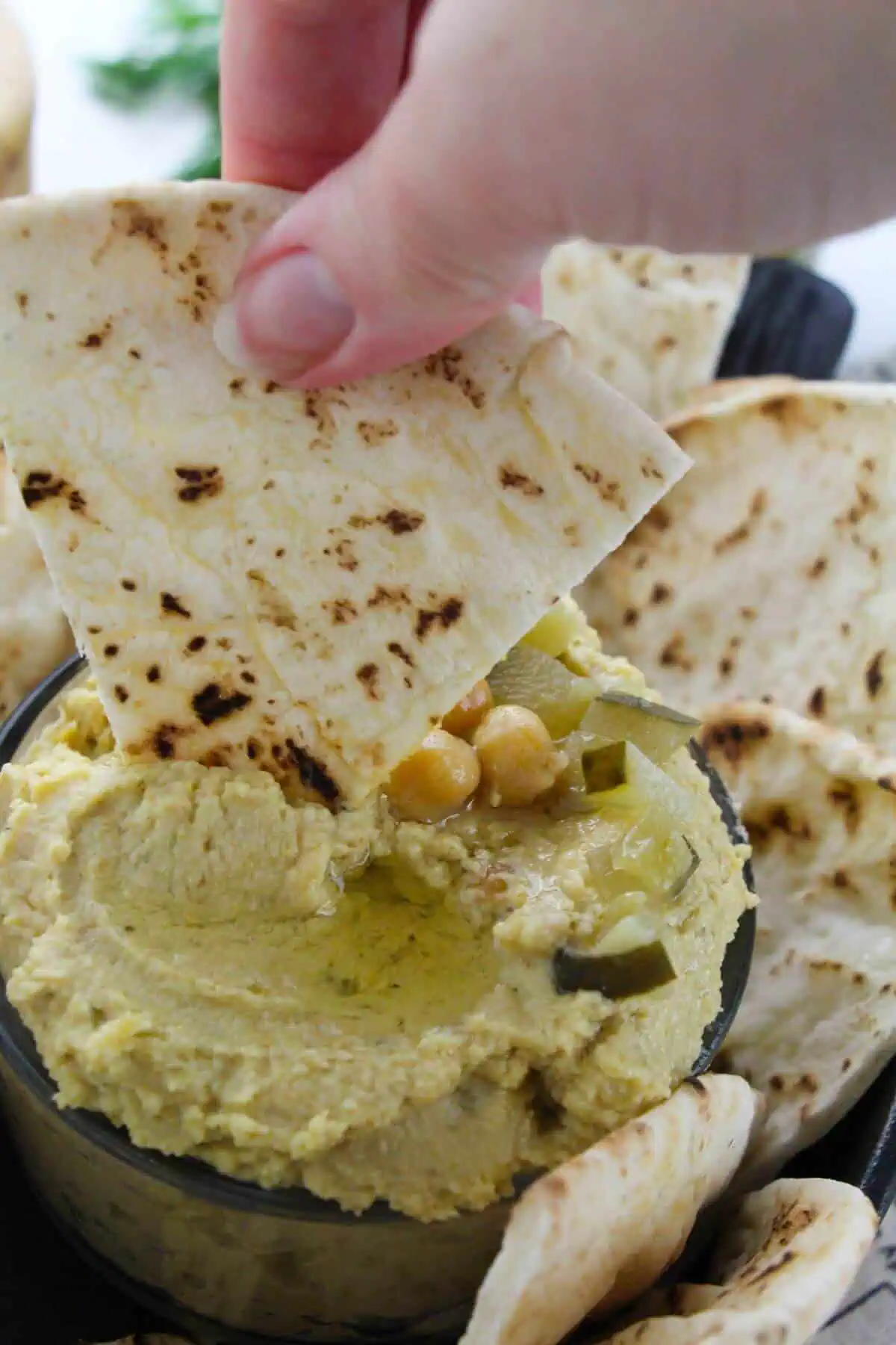 Dill Pickle Hummus
