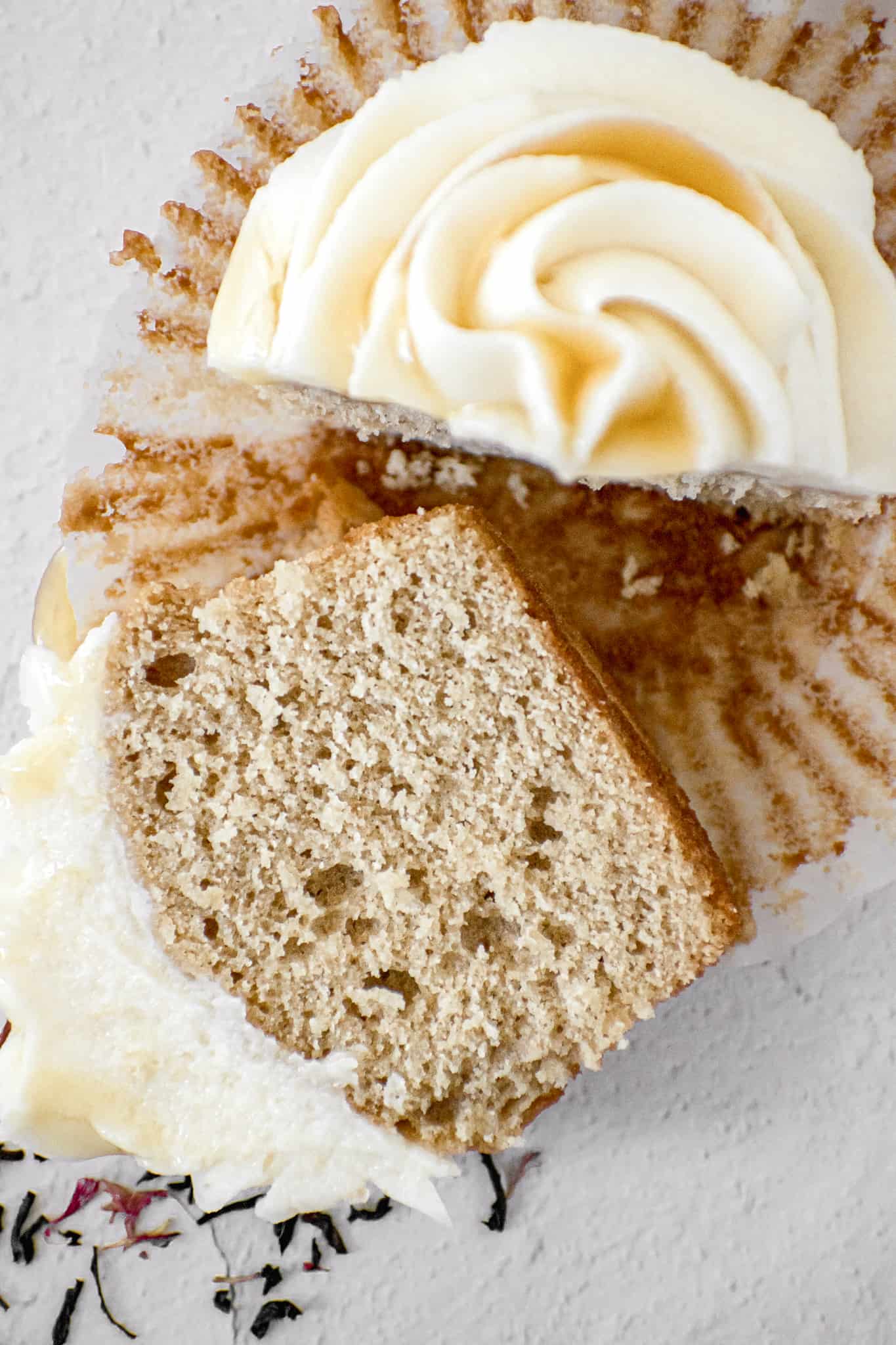Earl Grey Cupcakes with Honey Mascarpone Buttercream