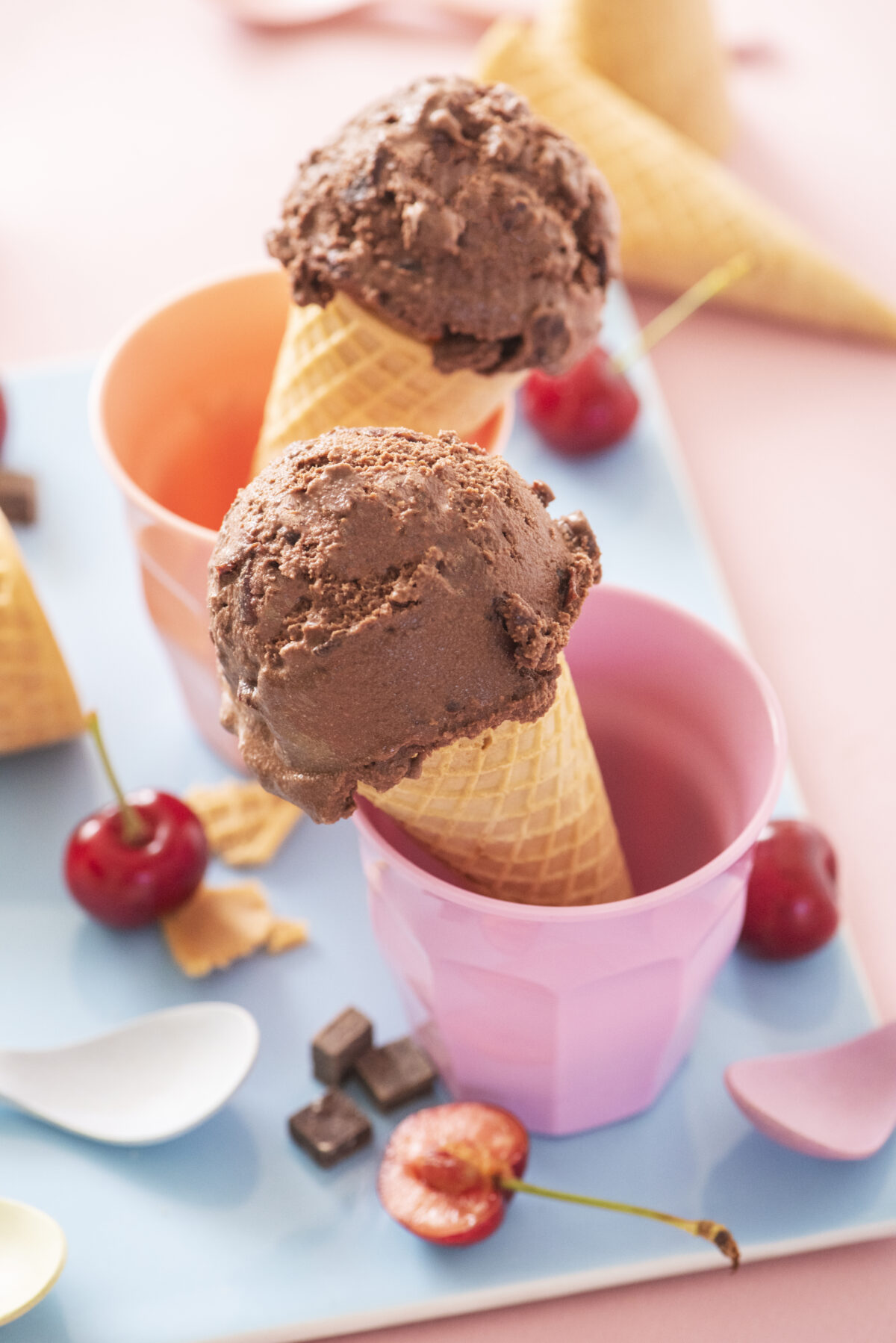 Dairy Free Chocolate Cherry Ice Cream