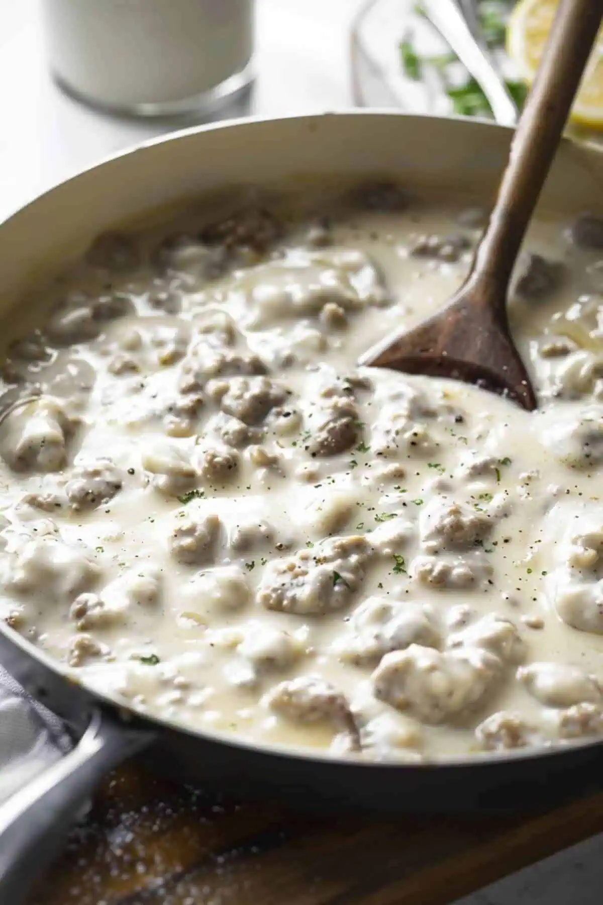 Sausage Cheese Biscuits with Gravy