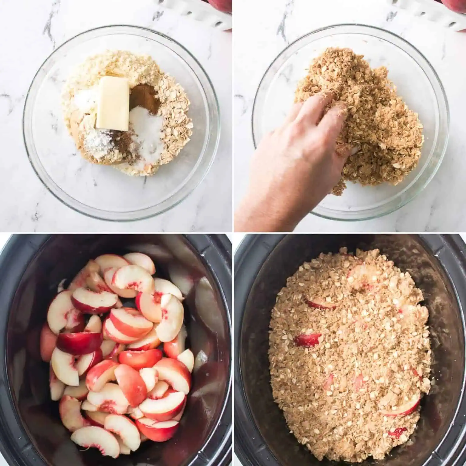 Crock Pot Peach Cobbler