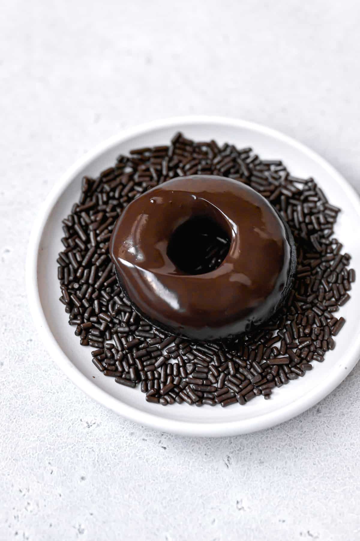 Double Chocolate Glazed Donuts