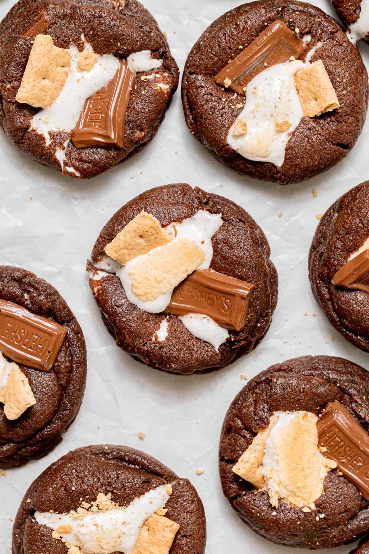 Double Chocolate S'mores Cookies