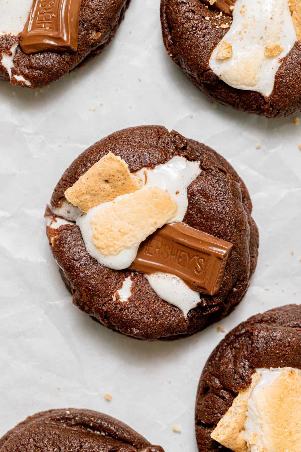 Double Chocolate S'mores Cookies