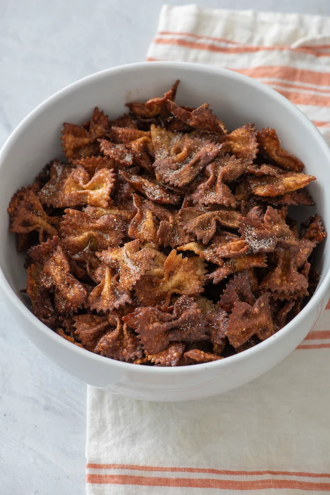 Air Fryer Churro Pasta Chips