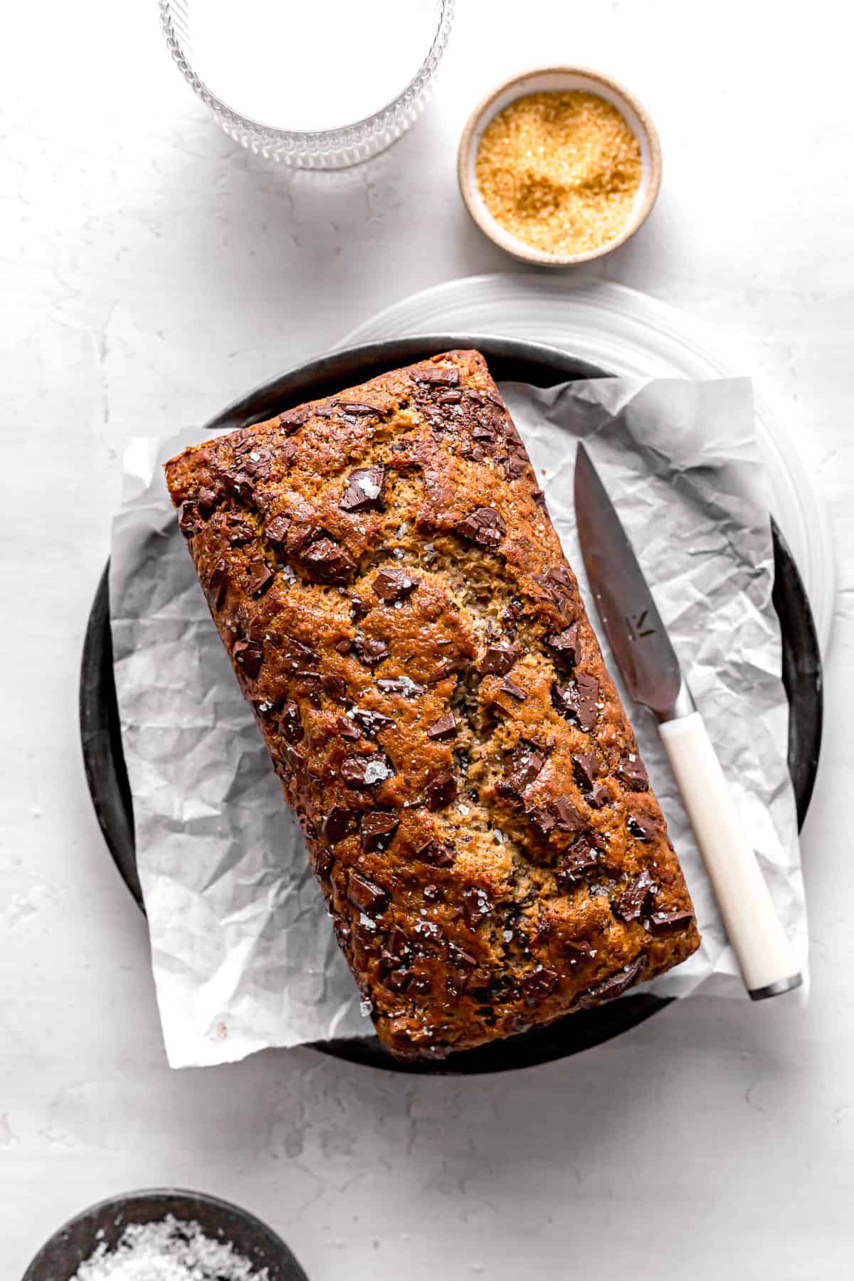 Chocolate Chip Honey Banana Bread