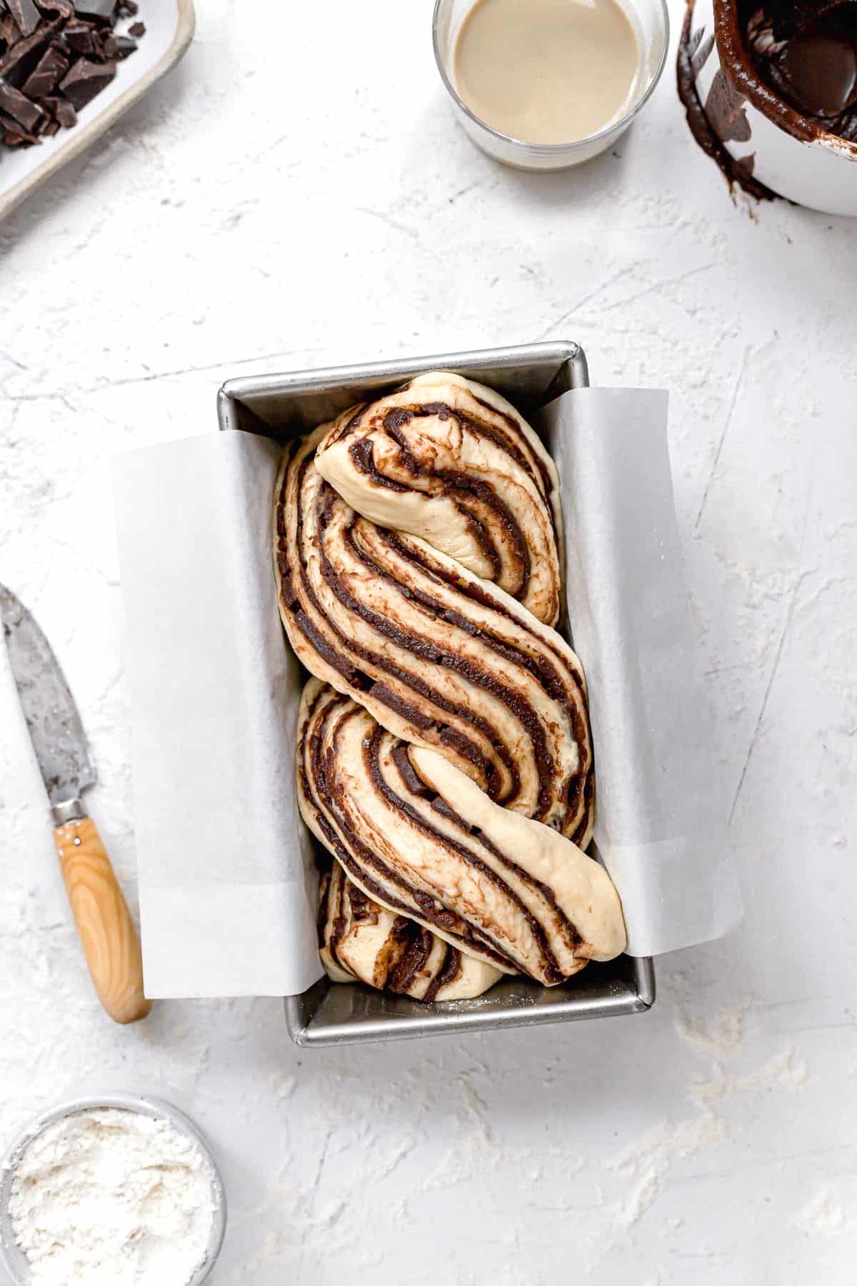 Chocolate Tahini Babka