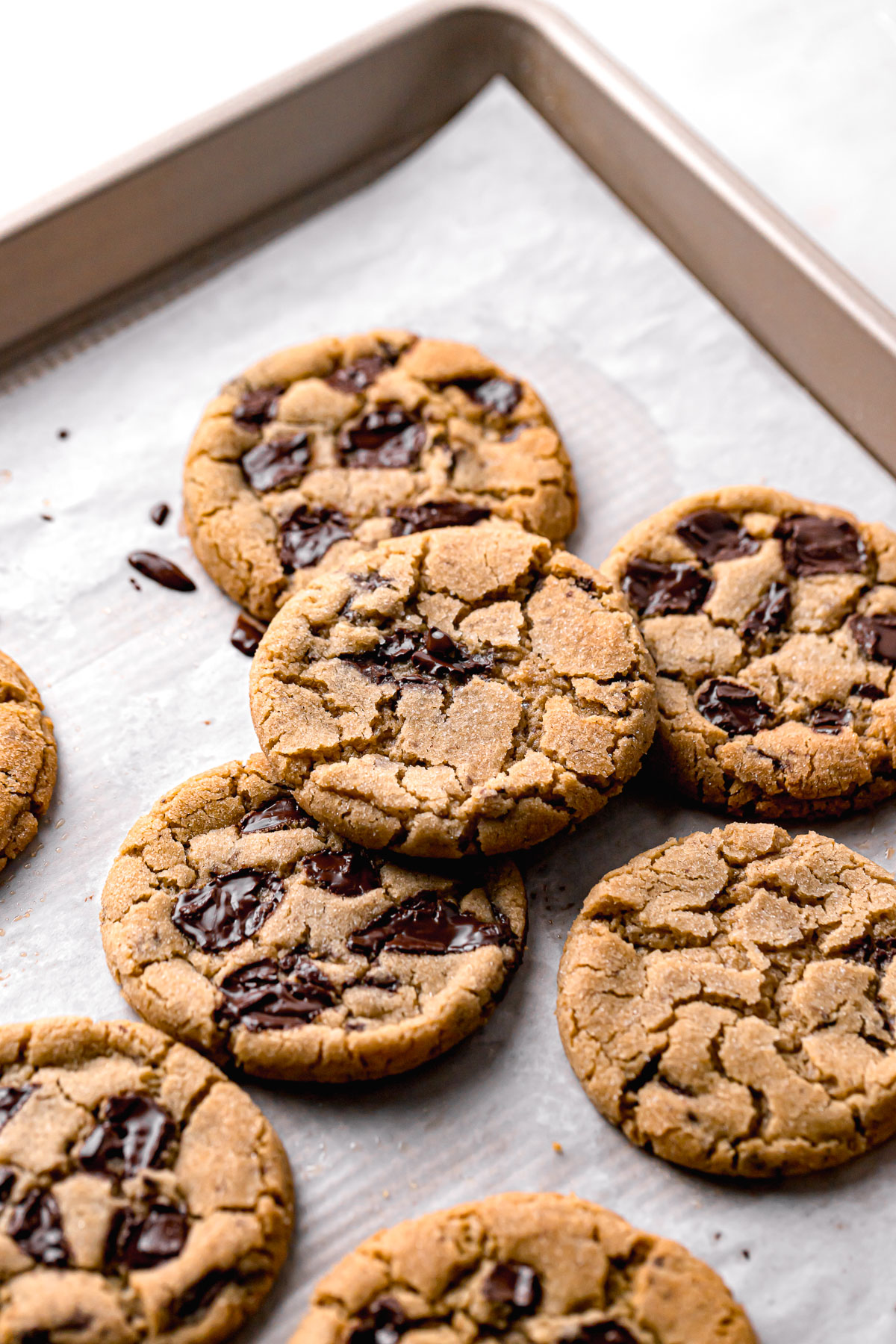 Pan-Banging Chocolate Chip Peanut Butter Cookies