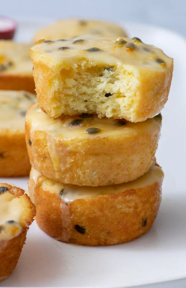 Passionfruit Pound Cake Muffins
