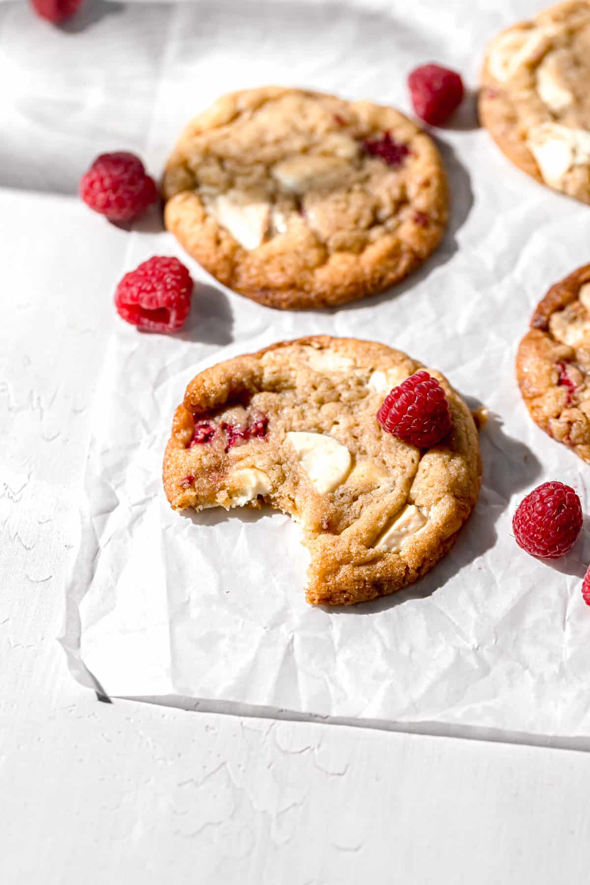 Raspberry White Chocolate Cookies