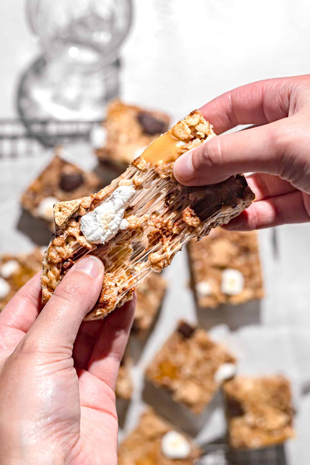 Caramel S'mores Rice Krispie Treats