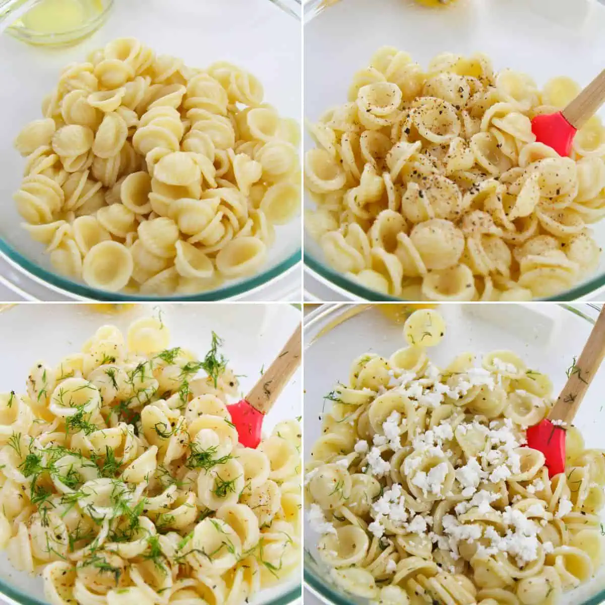 Dill Pasta Salad with Feta Cheese