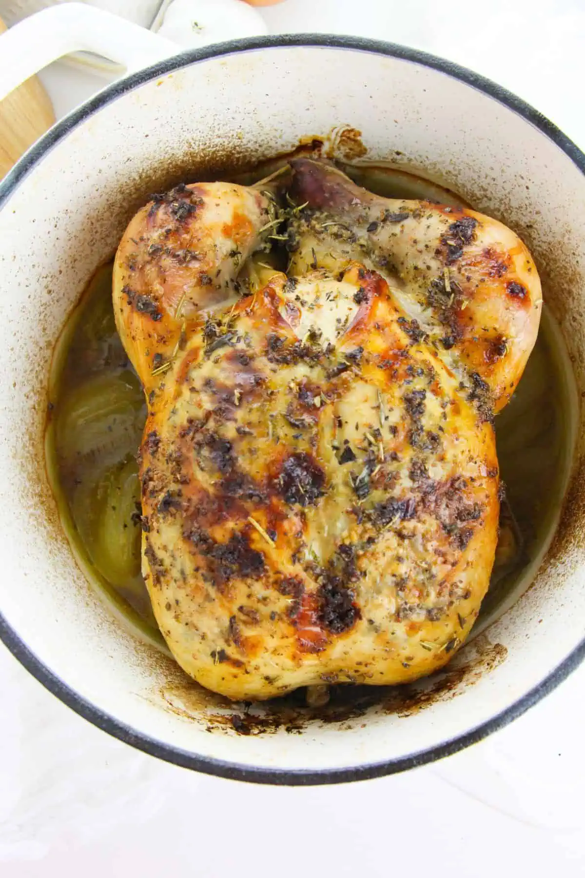 Dutch Oven Roasted Chicken