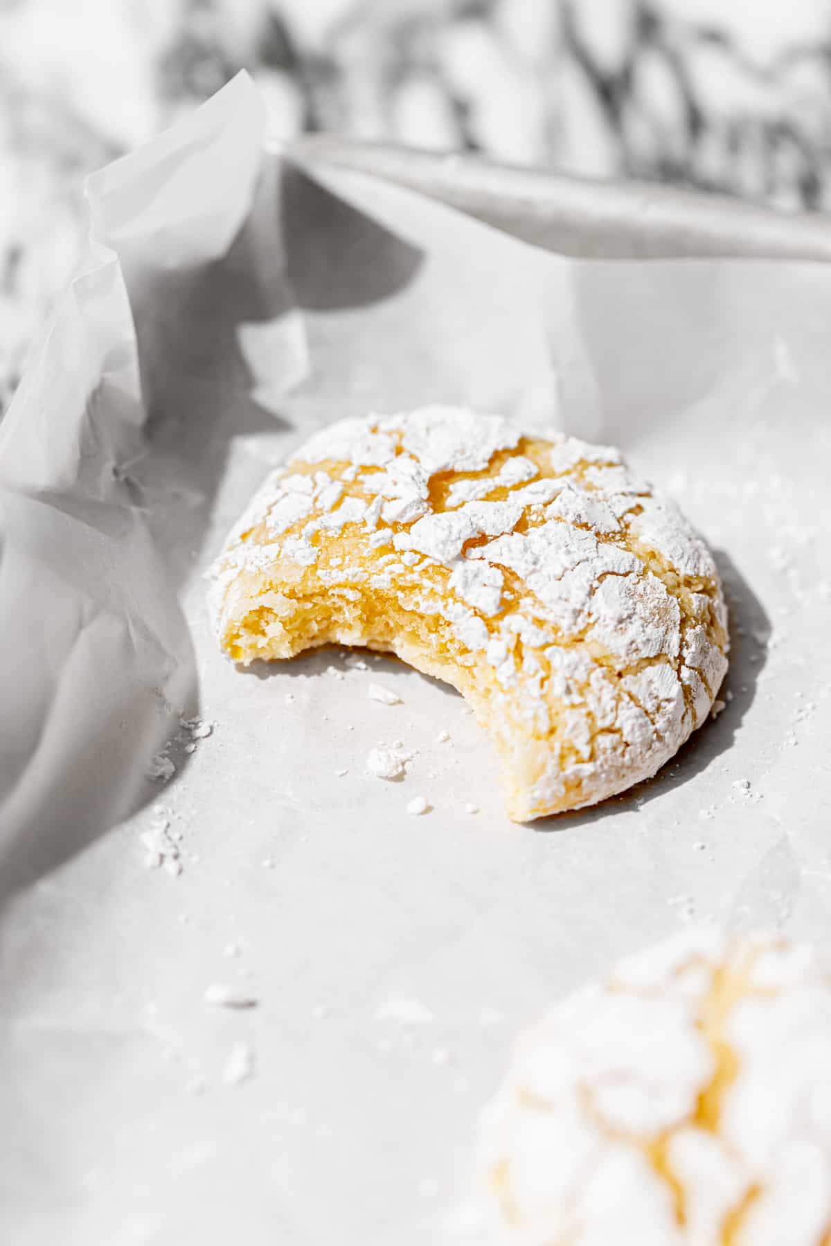 Lemon Crinkle Cookies