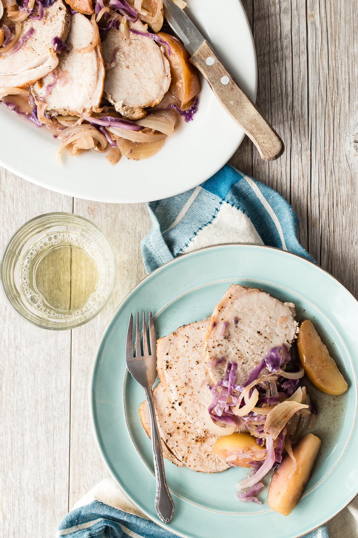 Slow Cooker Pork Roast with Apples and Onions