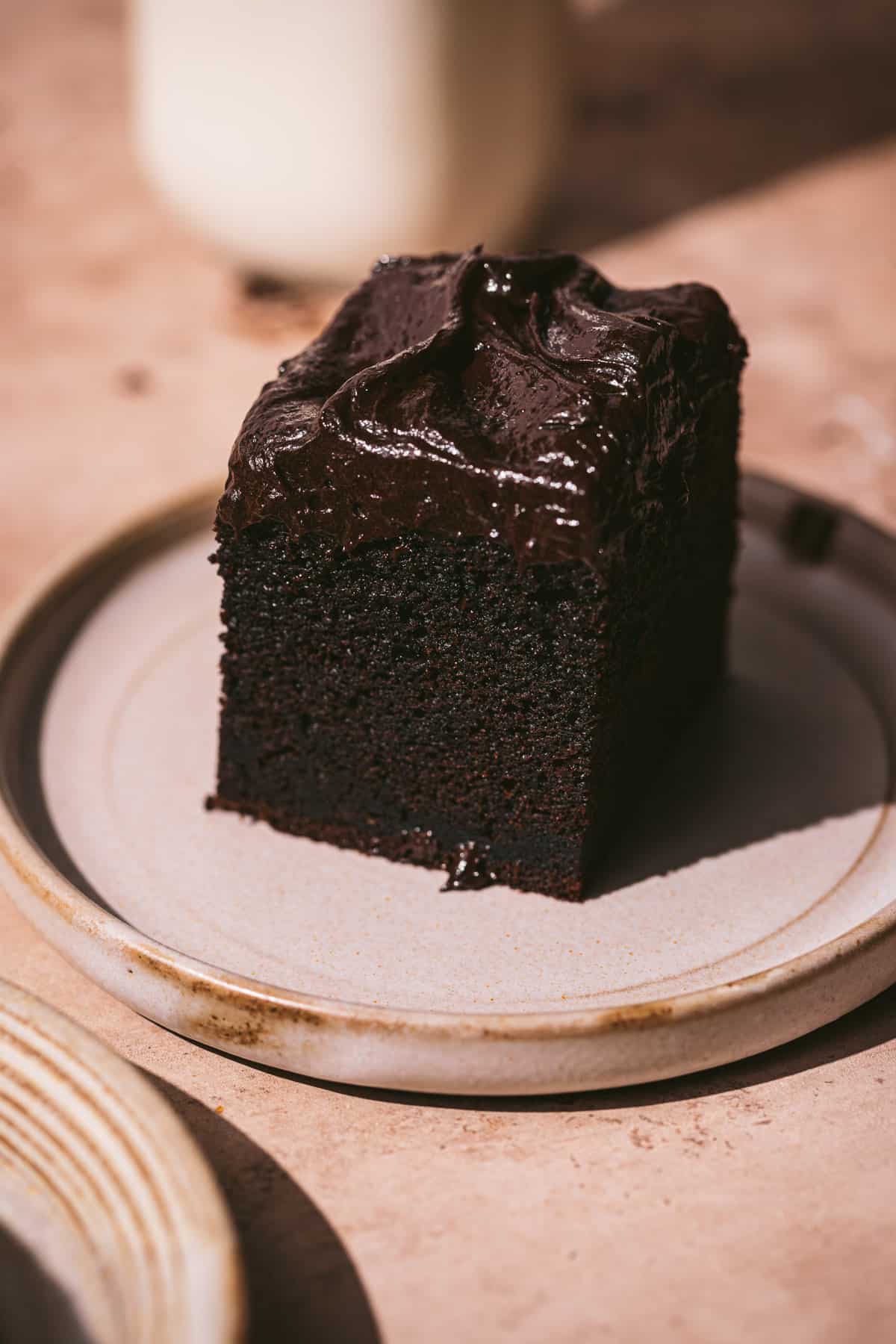 Dark Chocolate Malt Snack Cake