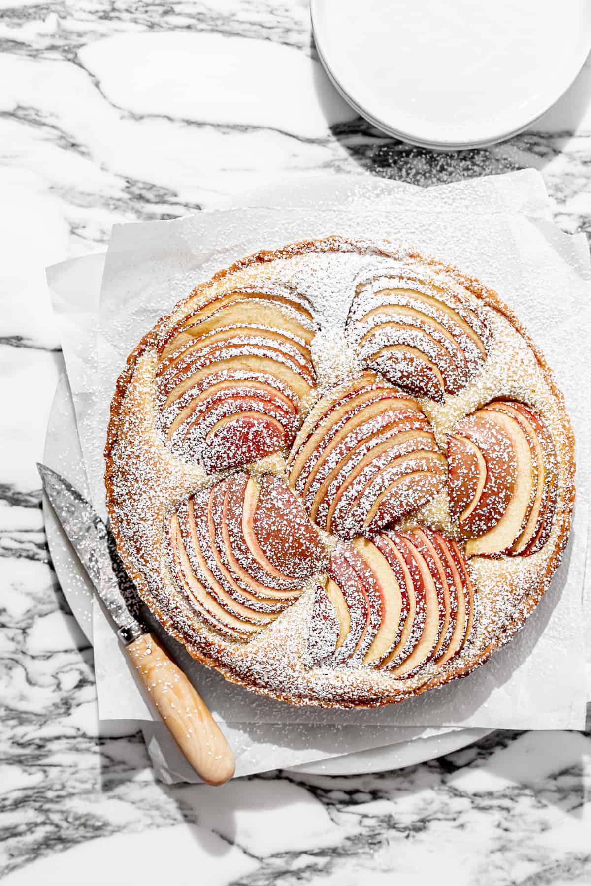 Apple Frangipane Tart with Sweet Shortcrust Pastry