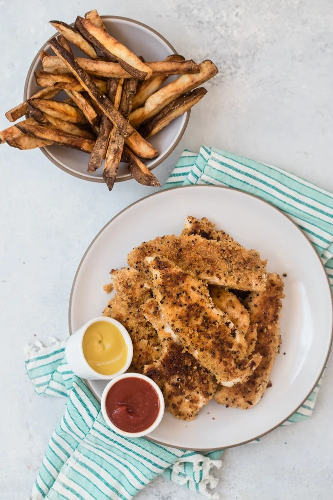 Crunchy Quinoa Crusted Chicken Tenders