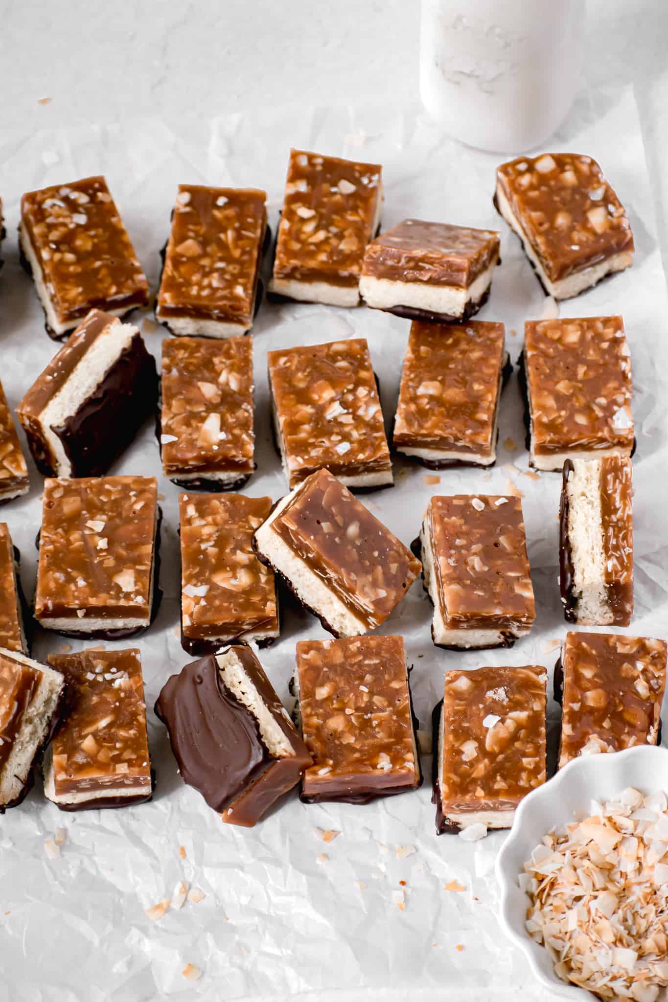 Homemade Samoa Bars