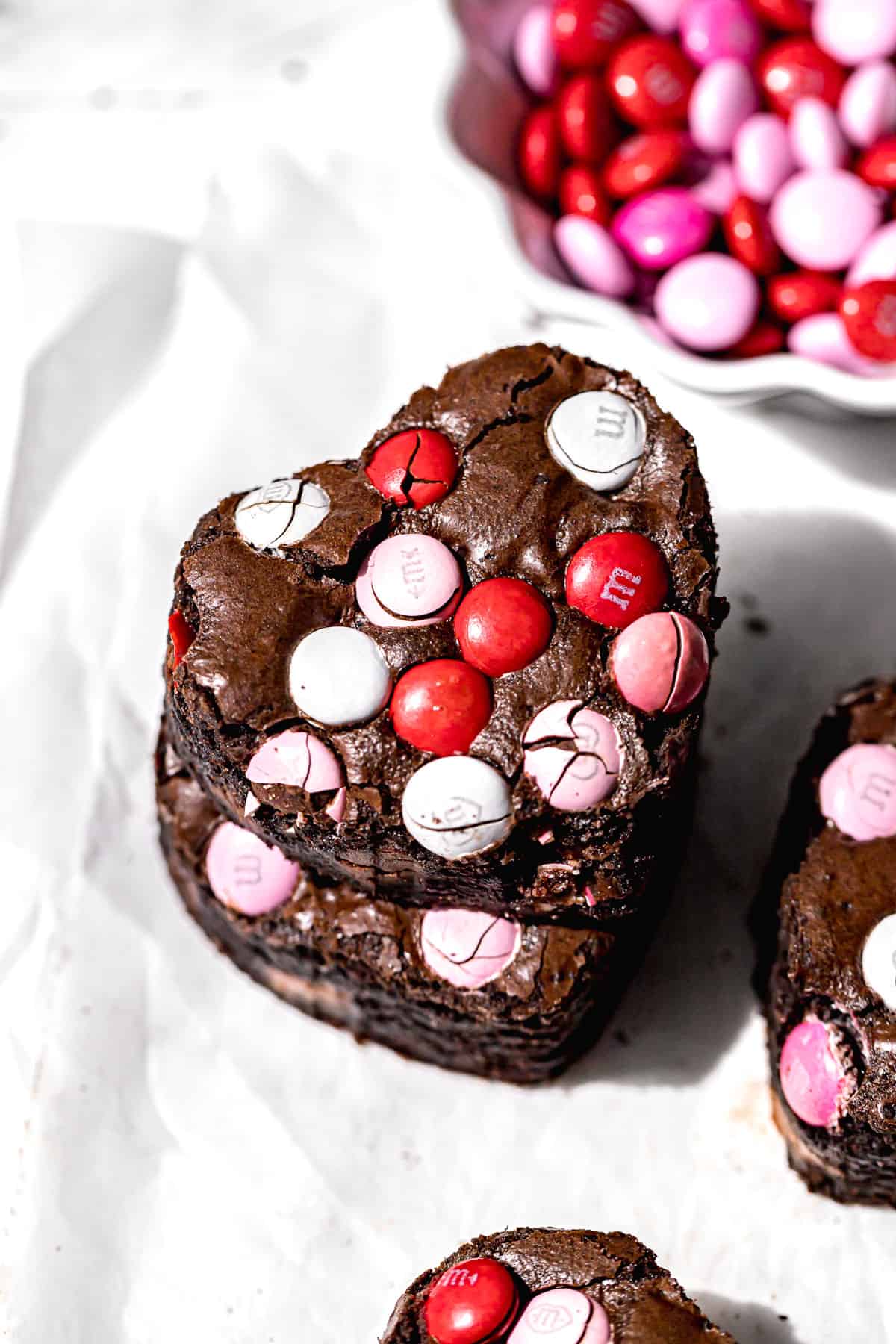 Valentine's M&M Brownies
