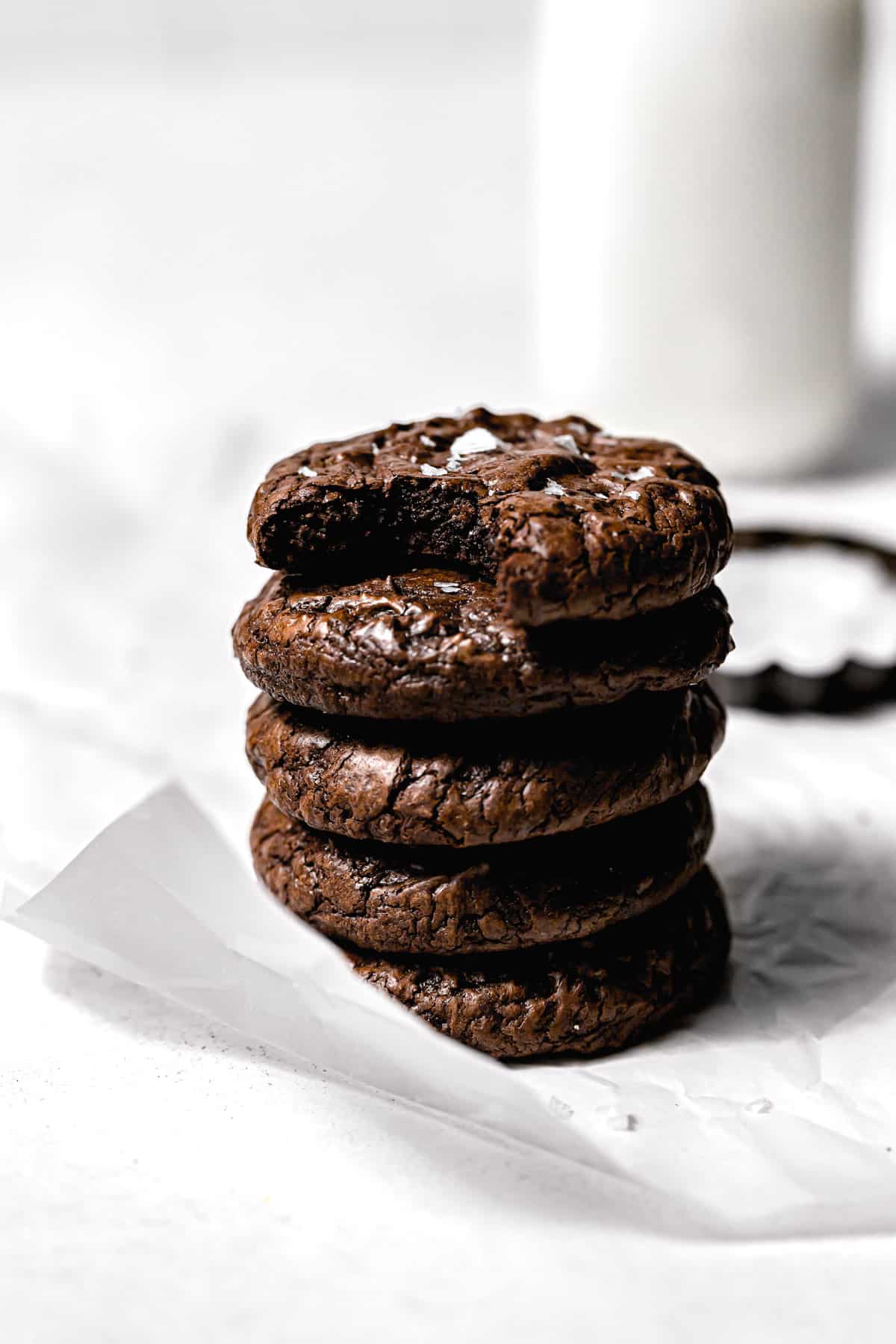 Fudgy Mocha Brownie Cookies