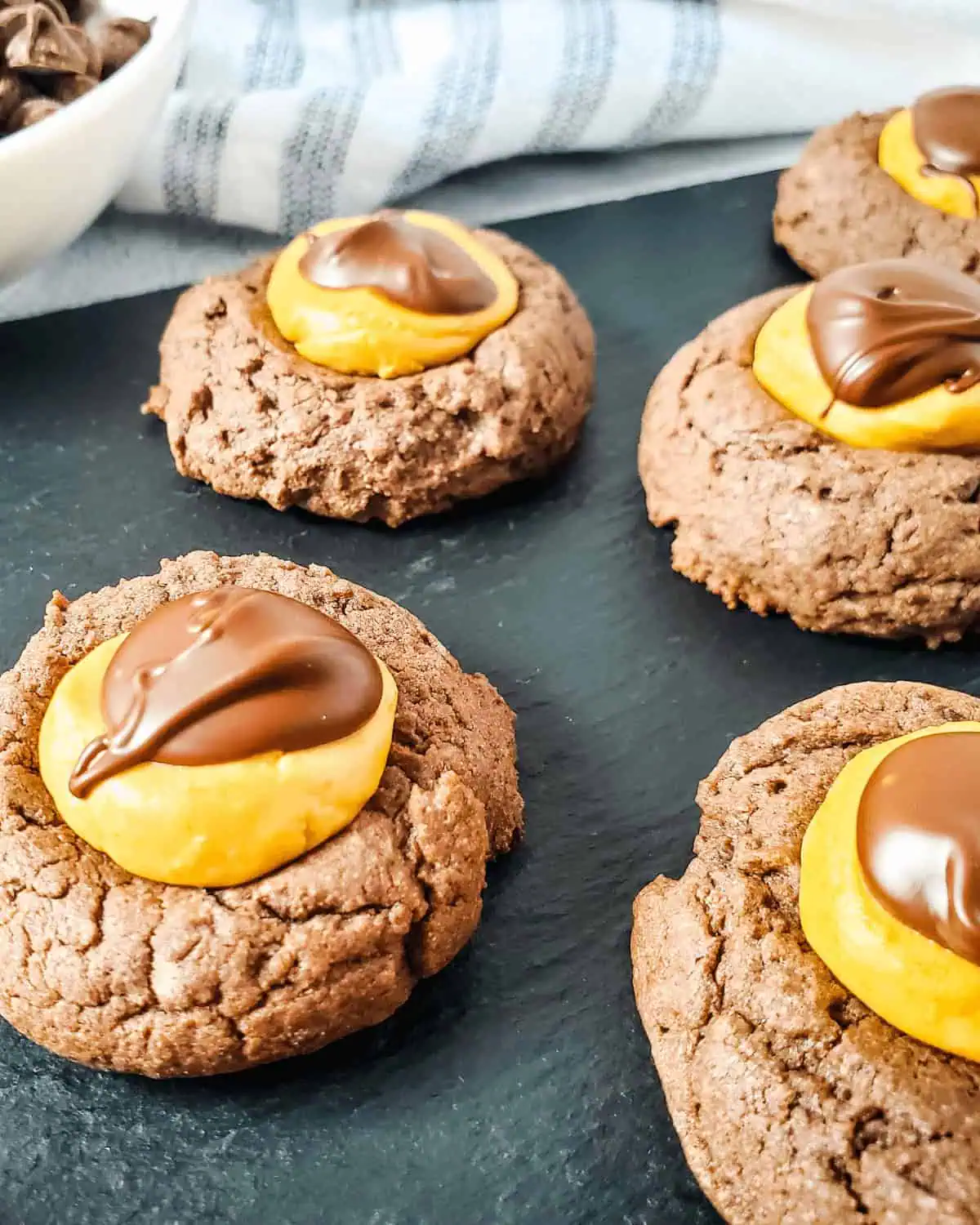 Buckeye Brownie Cookies