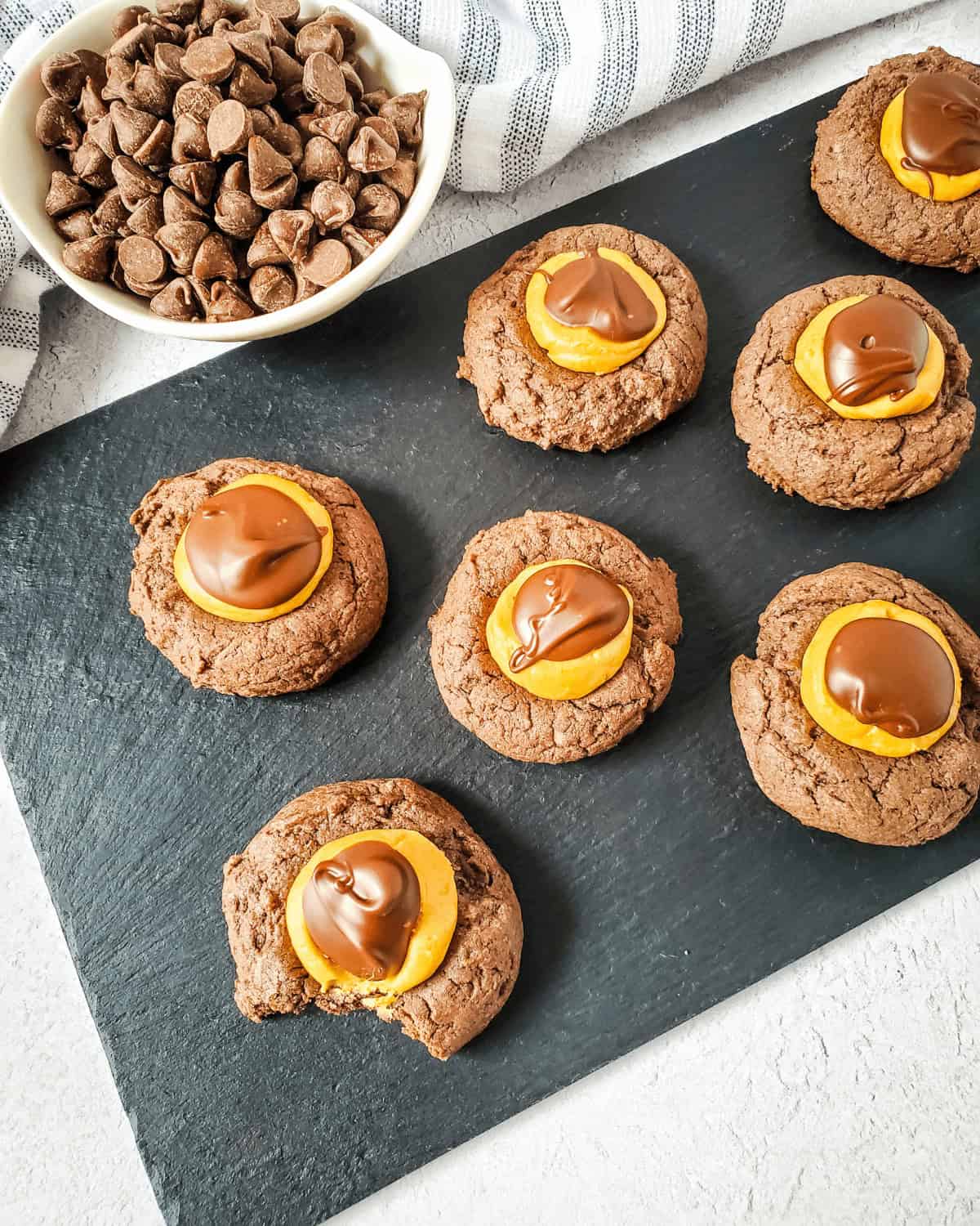 Buckeye Brownie Cookies