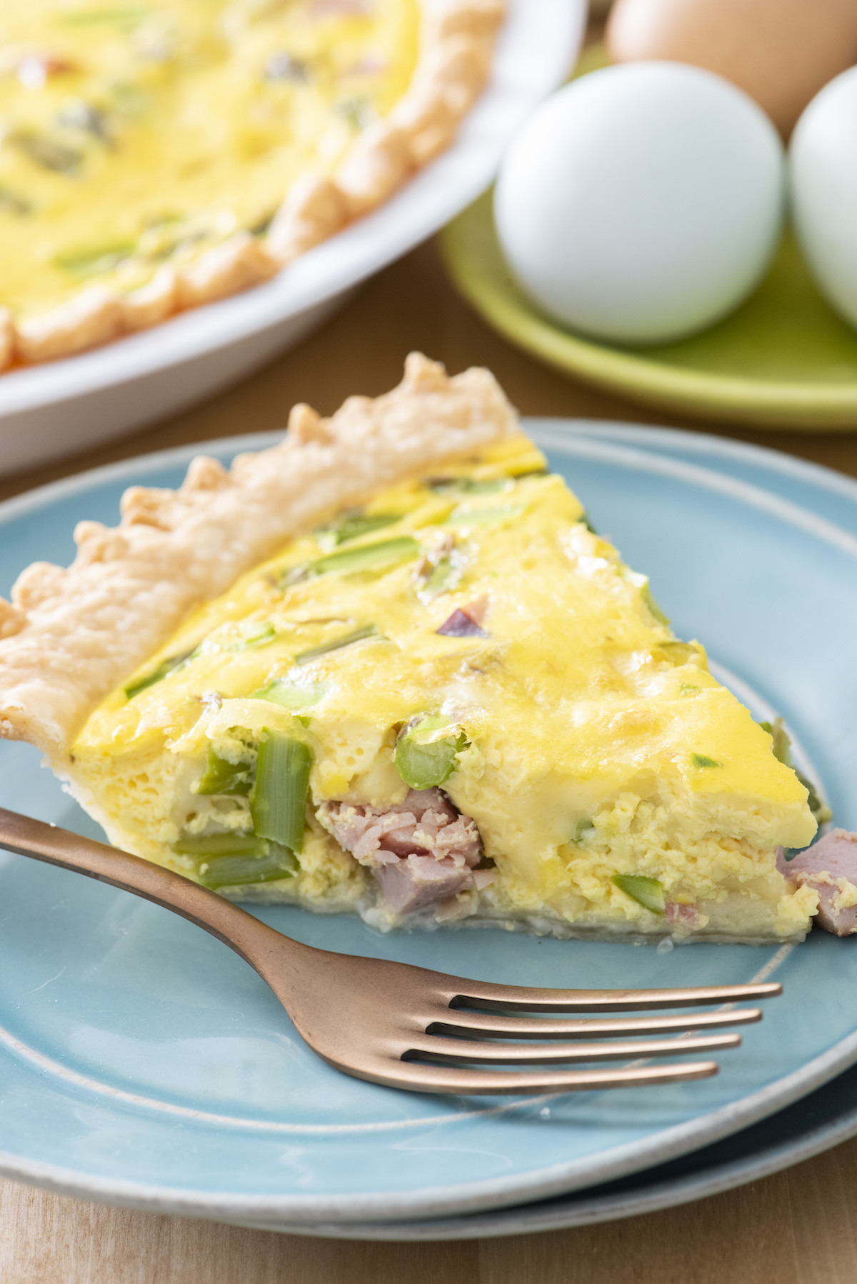 Ham and Asparagus Quiche