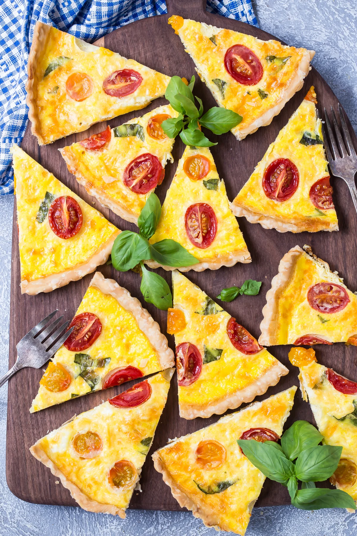 Caprese Quiche