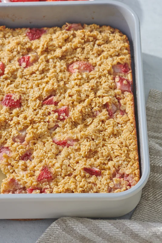 Strawberries and Cream Baked Oatmeal