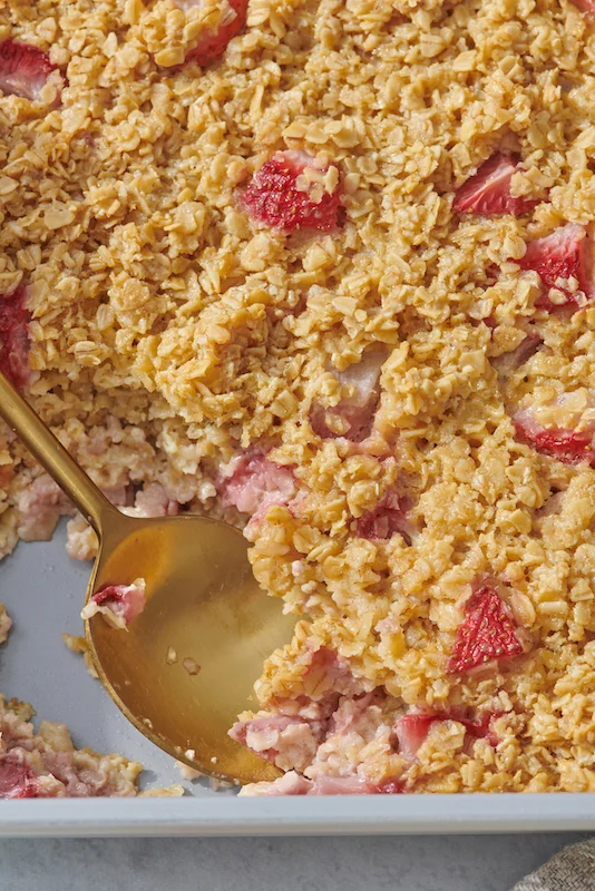 Strawberries and Cream Baked Oatmeal
