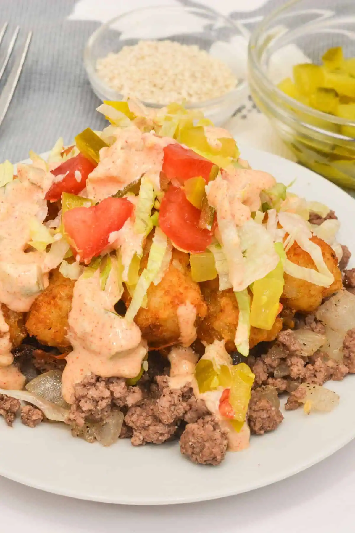 Big Mac Tater Tot Casserole