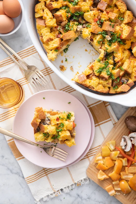 Christmas Morning Breakfast Strata