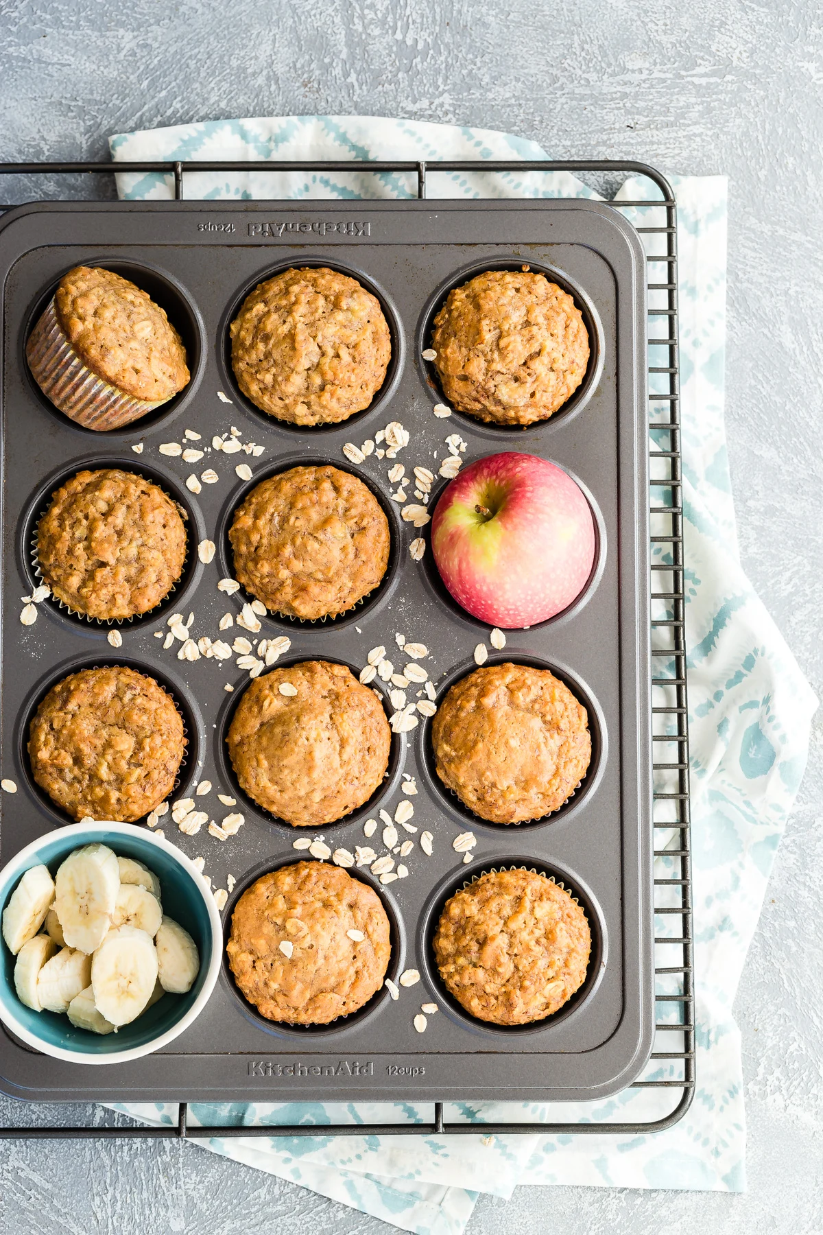 Apple Banana Muffins
