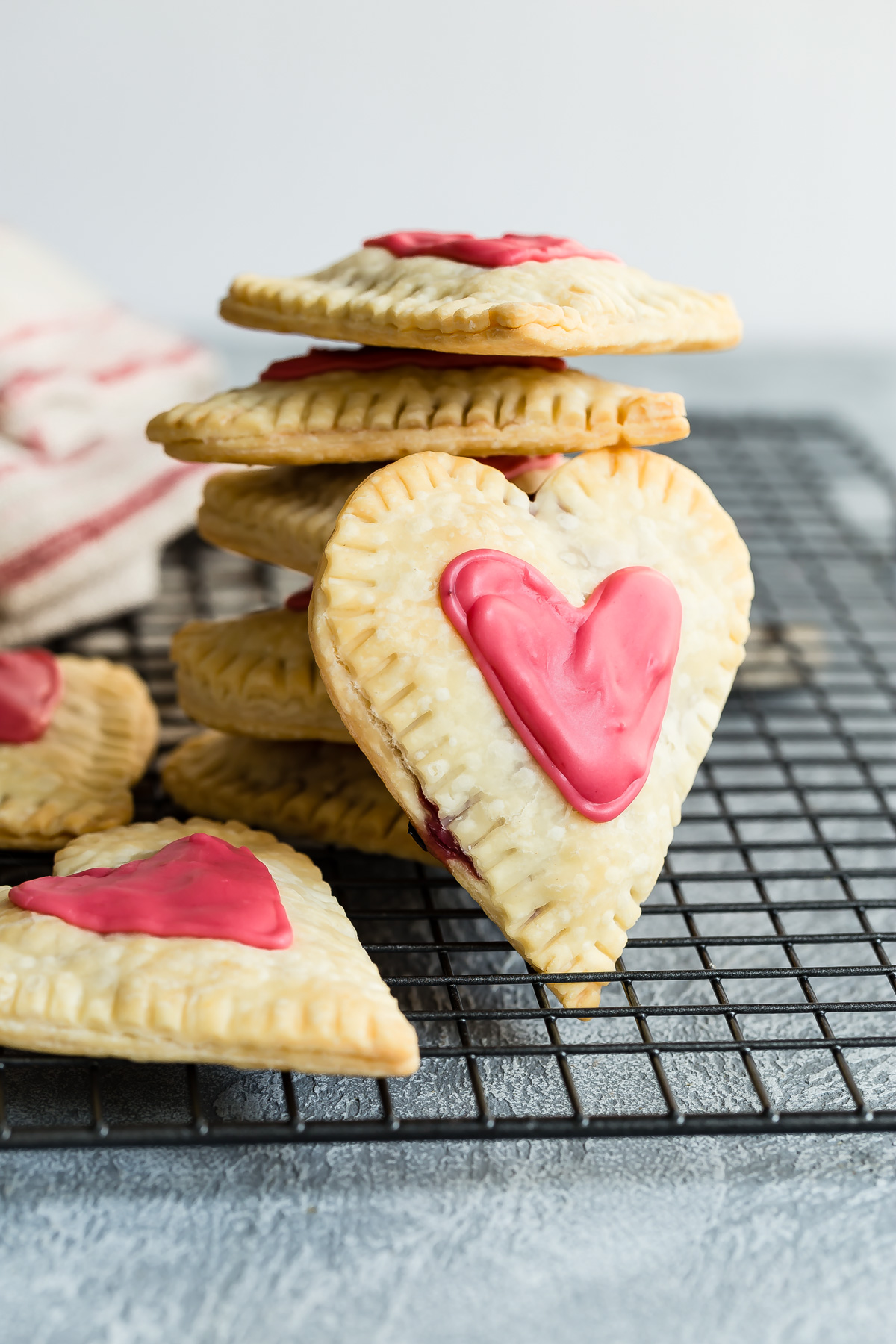 Raspberry Cream Cheese Heart Tarts