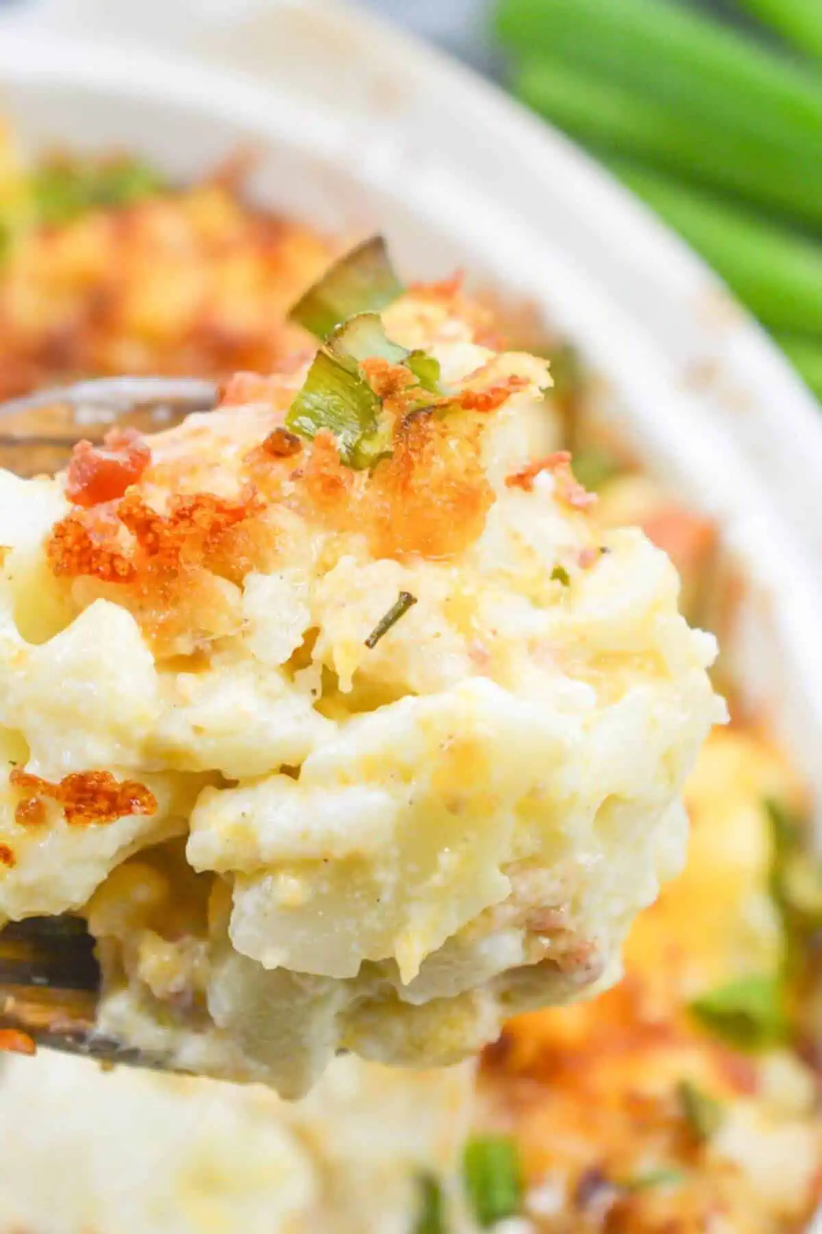 Loaded Cheesy Cauliflower Casserole