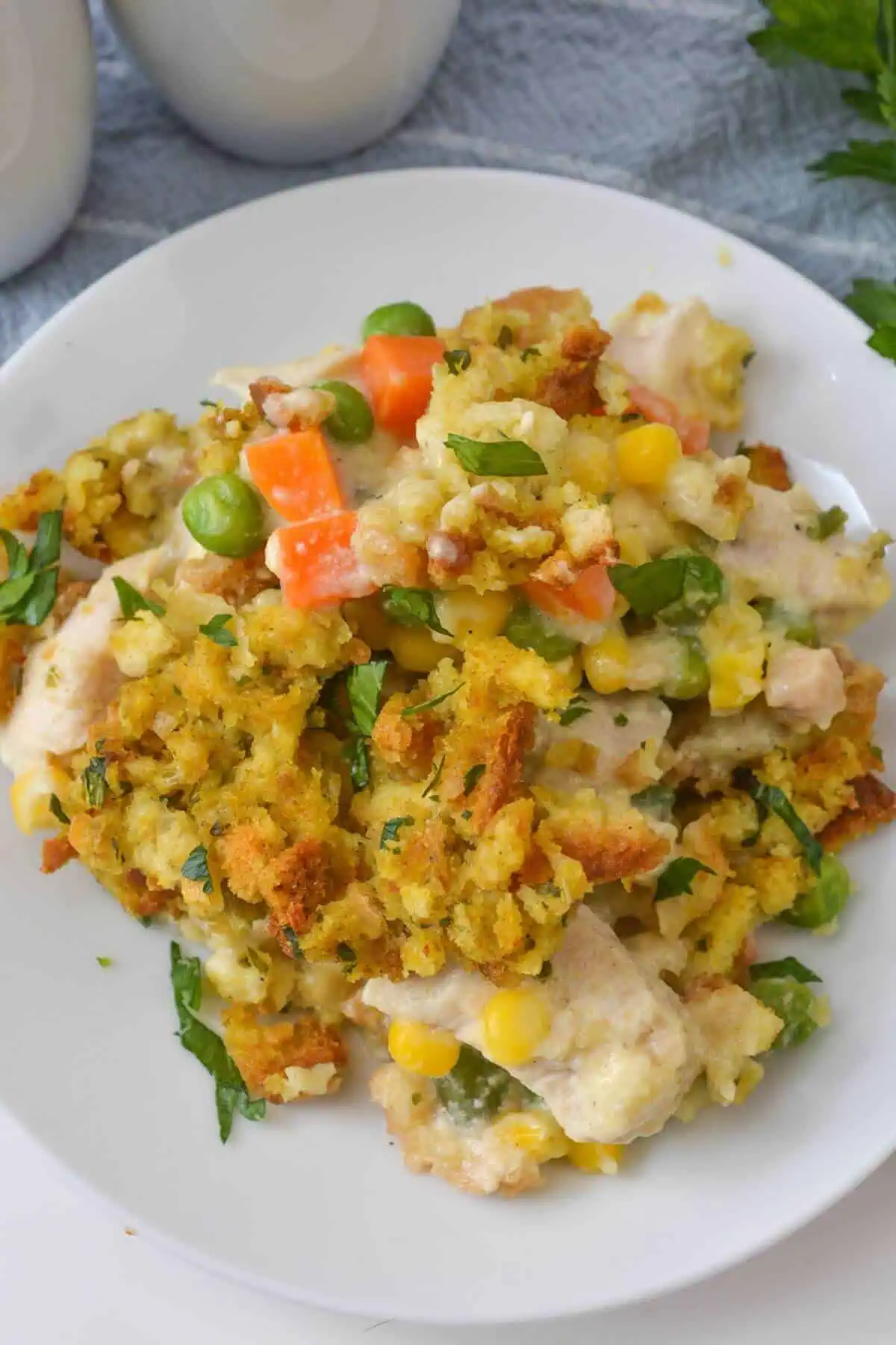 Chicken and Stuffing Casserole