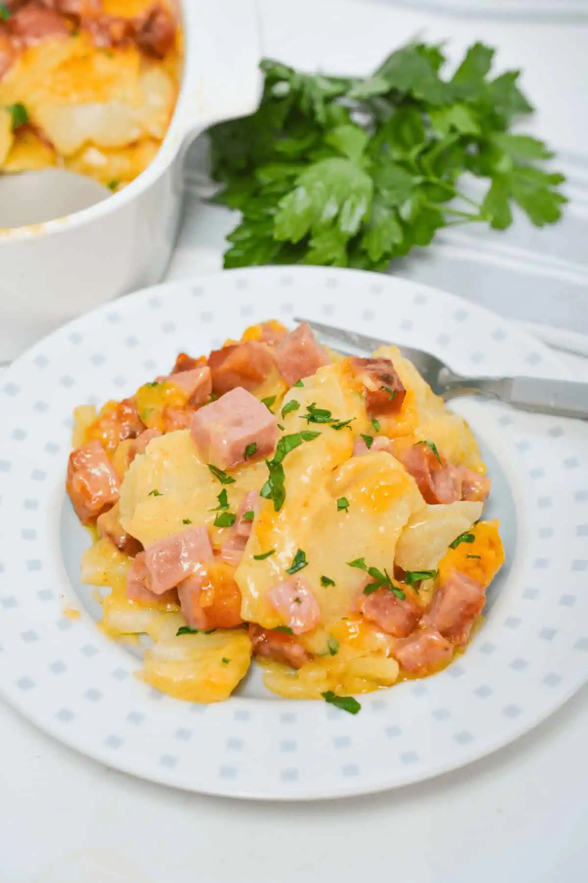 Cheesy Ham and Potato Casserole