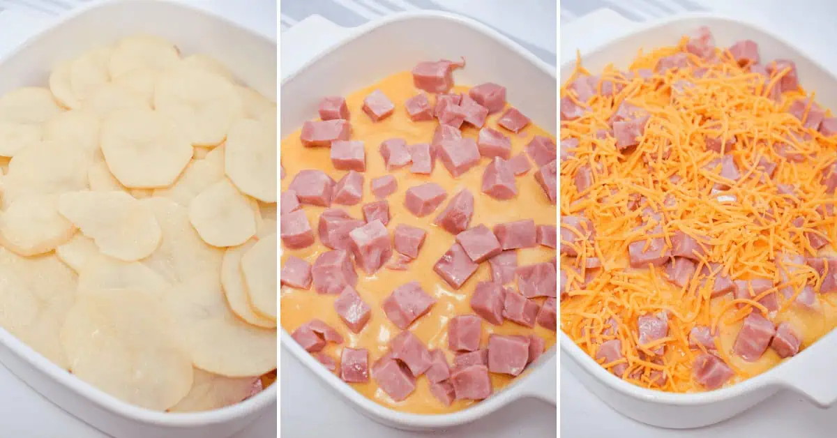 Cheesy Ham and Potato Casserole